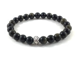 Celtic Knot & Obsidians ~ Longevity. Strength. Clarity.