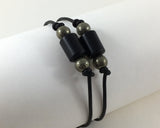 Happiness. Balance. Protection ~ Matte Onyx & Pyrites
