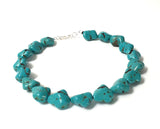 Chunky turquoise necklace Athenais Jewelry