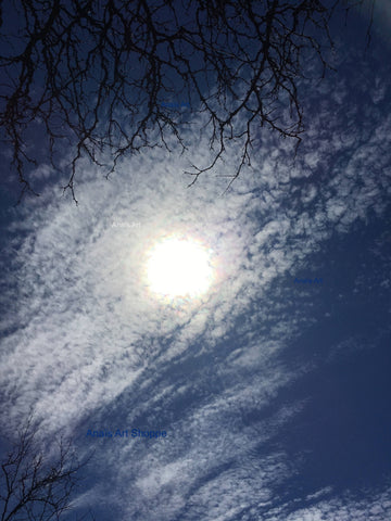 Cloud photo, mystic cloud urban sky photo, digital download, blur sky cloud formation