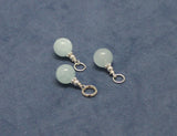 Aquamarine Gemstone Sterling Silver Charm - Bracelets, Necklaces, Earrings ...