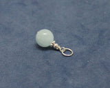 Aquamarine Gemstone Sterling Silver Charm - Bracelets, Necklaces, Earrings ...