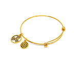 Celtic Charm Bangle ~ Infinity Knot & Triskele