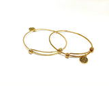 Celtic Charm Bangle ~ Infinity Knot & Triskele