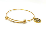 Celtic Charm Bangle ~ Infinity Knot & Triskele