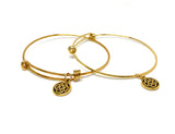 Celtic Charm Bangle ~ Infinity Knot & Triskele