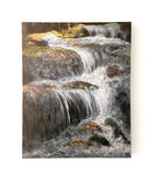 Waterfalls Landscape Painting (Print on Canvas 16" x 20" x 1")