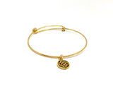 Celtic Charm Bangle ~ Infinity Knot & Triskele