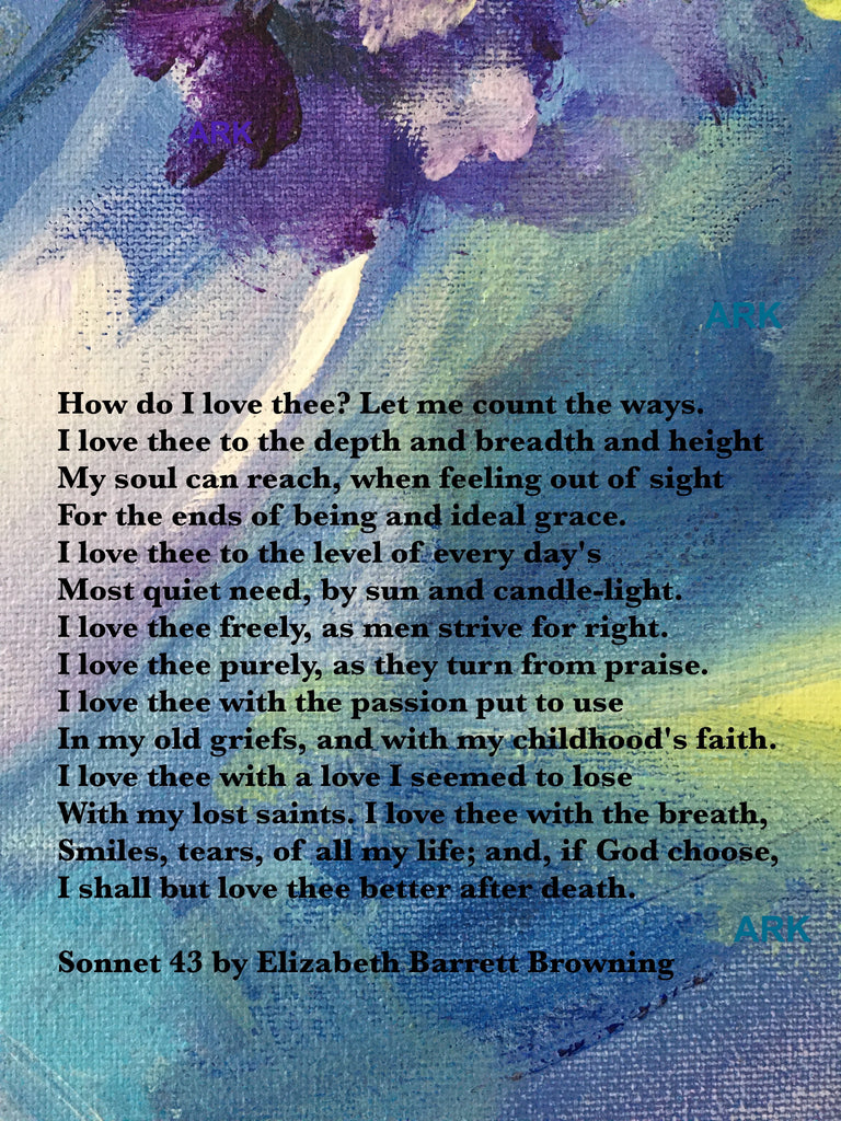 How Do I Love Thee? A Love Poem ~ Art Print, Photo Digital download ...