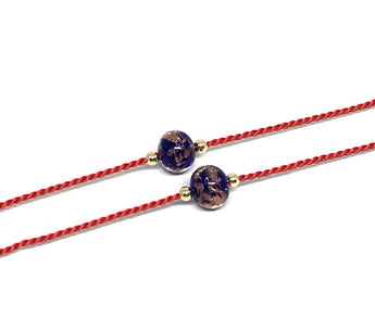 Italian Murano Glass Purple Bead Red Silk String Bracelet with Gold Beads, Red String of Fate Promise Bracelets, Couples Bracelets, Valentines Day, Wedding Jewelry