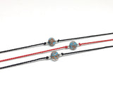 Red String Bracelets with turquoise blue gold Murano bead and sterling silver beads, protection talisman good luck symbol jewelry, Wedding Bridesmaids Accessories, Valentines Day Girlfriend