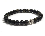 Celtic Endless Knot and Obsidians ~ Luck. Eternity. Strength.