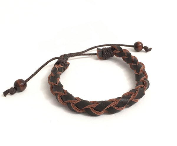 Tiger Eye Chakra Healing Crystals Brown Leather Bracelet Protection Courage Intuition Athénaïs Jewelry and Art Chakra Jewelry Men fashion 
