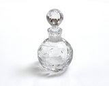 Etched Glass Perfume Bottle - Vintage, Unused, Glass Collectibles, Artwork