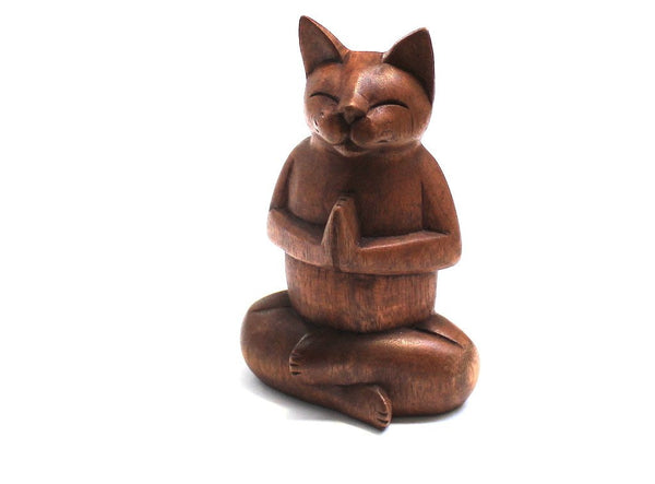 Meditating Cat in Lotus! Breathe slowly and deeply ...