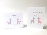 Printable Llama cards all purpose greeting cards PDF downloads printable cards for birthdays, invitations, cards for kids, teachers and students