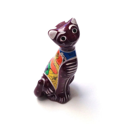 Cute Talavera Pottery Cat - Handmade in Mexico