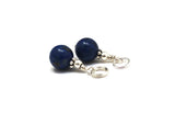 Lapis Lazuli Gemstone Sterling Silver Charm for Bracelets, Necklaces
