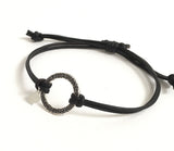Celtic Spirals Infinity Leather Bracelet Boho friendship couples bracelets